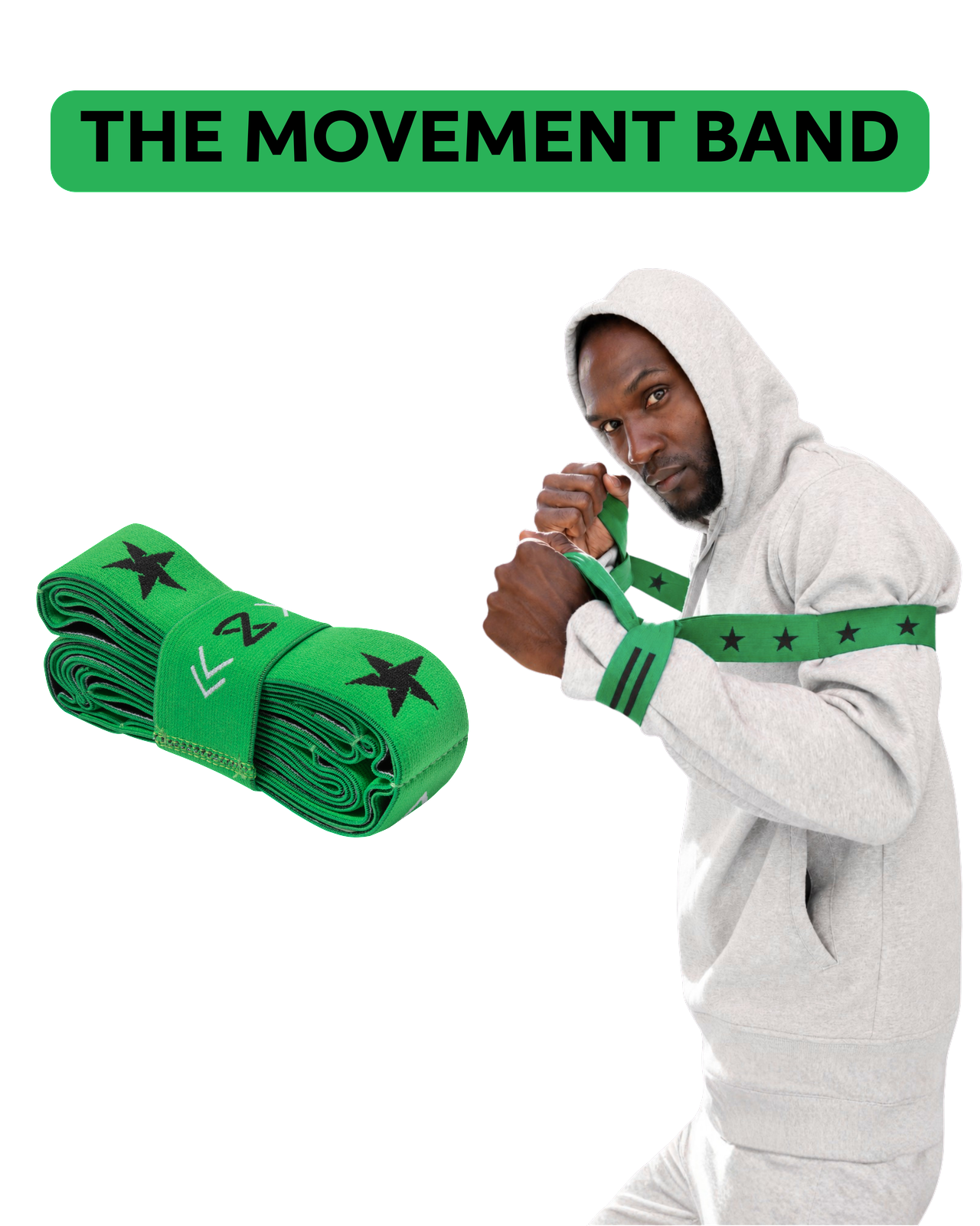 Movement Band worn for guided shadow boxing